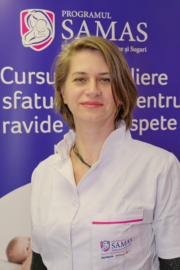 Ilenuta Aglitoiu Moașă și Educator Perinatal SAMAS Certificat / FOTO: PR